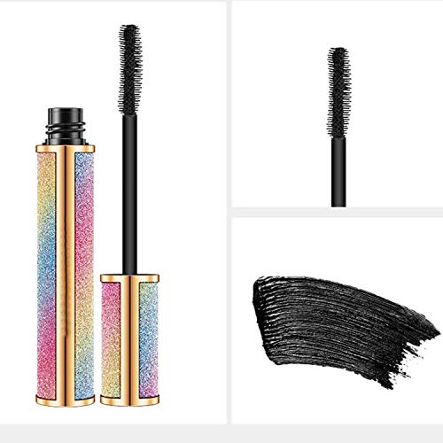 ZWCC Estrellada Mascara Mascara Vivid Galaxy 4D Pestañas De Seda De Fibra Gruesa Rimel A Prueba De Agua