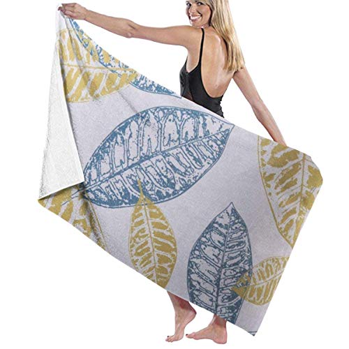 ZYWL Hogar baño Toalla de baño Toalla Toalla de Playa Manta Microfiber Soft Large Shower Bath Towels Beach Towels Bath Washcloths Bathroom Towels-Decorative Yellow and Blue Fluorescent Mirrors (1)