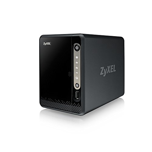 Zyxel Dispositivo de almacenamiento en red NAS [2 módulos] para el hogar con acceso remoto y transmisión multimedia [NAS326]