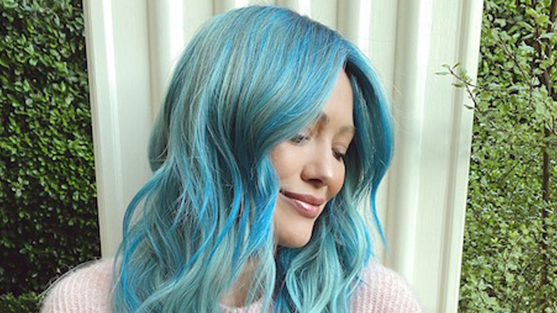 Hilary Duff tiene ahora el pelo azul algodón de azúcar