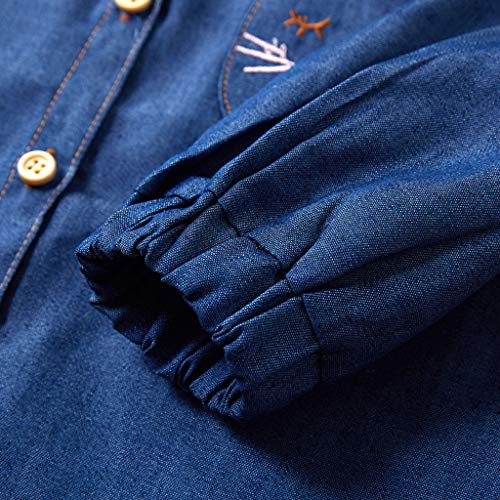 2-7 Años,SO-buts Pequeños Bebé Niña Otoño Invierno Falda De Tul + Botón De Manga Larga Camiseta Vaquera + Bolso Trajes De Princesa Conjunto Vestidos De Novia De Fiesta (Amarillo,6-7 años)