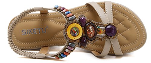 2020 Sandalias Mujer Chanclas Tacon de Cuña Plataforma del Verano Cómodos Zapatos Bohemias Las Sandalias Planas
