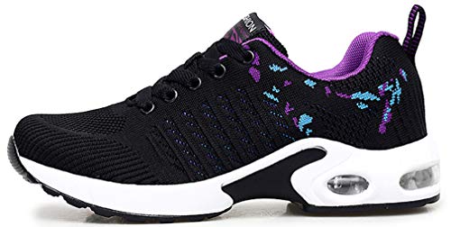 2020 Zapatos cuña Mujer Zapatillas de Deportivas Plataforma Mocasines Primavera Verano Planas Ligero Tacon Sneakers Cómodos Zapatos para Mujer Negro Gris Blanco