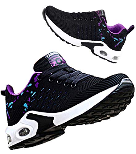 2020 Zapatos cuña Mujer Zapatillas de Deportivas Plataforma Mocasines Primavera Verano Planas Ligero Tacon Sneakers Cómodos Zapatos para Mujer Negro Gris Blanco