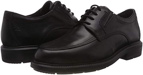 24 HORAS 10456, Zapatos de Cordones Oxford Hombre, Negro (Negro 7), 45 EU
