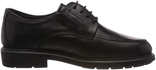 24 HORAS 10456, Zapatos de Cordones Oxford Hombre, Negro (Negro 7), 45 EU