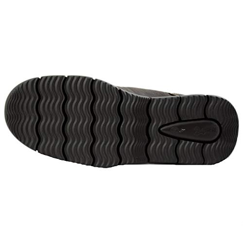 24 Horas 10730 - Zapatos de Hombre Marrones de Piel con Cordones y Especialmente Cómodas - 45, Marrón Oscuro