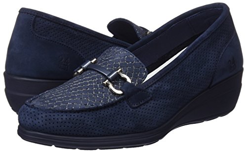 24 HORAS 23524, Mocasines para Mujer, Azul (Marino 5), 40 EU
