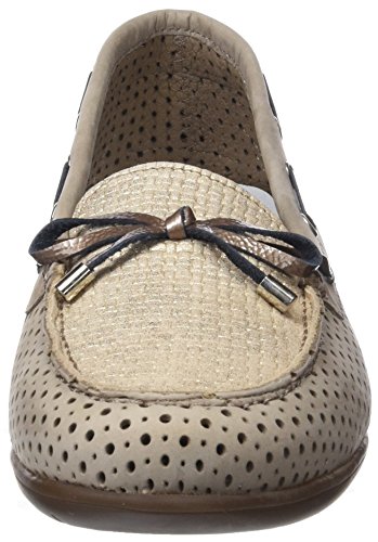 24 HORAS 23533, Mocasines (Loafer) para Mujer, Beige (Taupe 10), 39 EU
