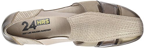 24 HORAS 23551, Sandalias con Punta Cerrada para Mujer, Beige (Taupe 10), 37 EU