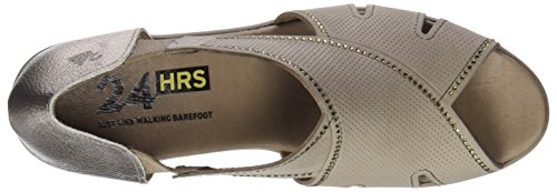 24 HORAS 23559, Sandalias con Punta Abierta para Mujer, Beige (Taupe 10), 41 EU