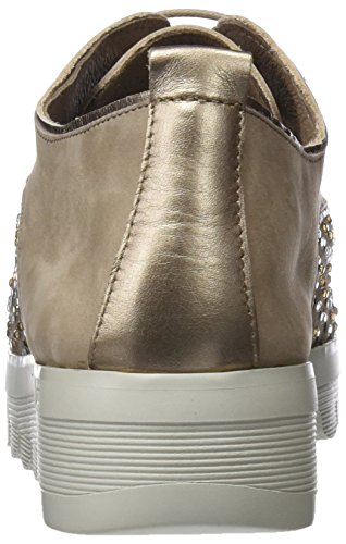 24 HORAS 23574, Zapatos de Cordones Oxford para Mujer, Beige (Taupe 10), 41 EU