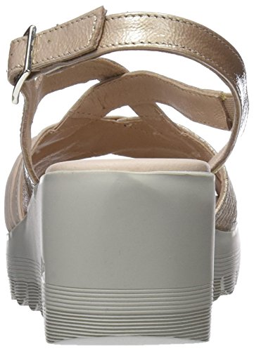 24 HORAS 23626, Sandalias con Plataforma Mujer, Rosa (Nude 8), 40 EU