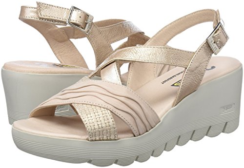 24 HORAS 23626, Sandalias con Plataforma Mujer, Rosa (Nude 8), 40 EU