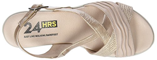24 HORAS 23626, Sandalias con Plataforma Mujer, Rosa (Nude 8), 40 EU