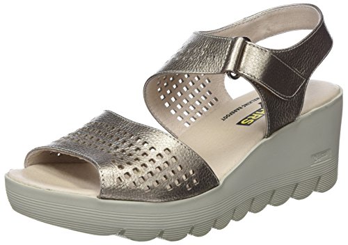 24 HORAS 23628, Sandalias con Punta Abierta para Mujer, Beige (Taupe 10), 40 EU