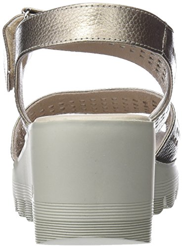 24 HORAS 23628, Sandalias con Punta Abierta para Mujer, Beige (Taupe 10), 40 EU