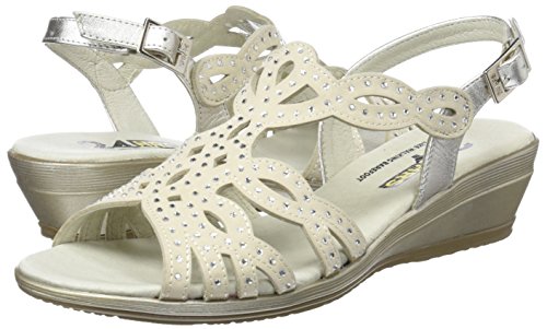 24 HORAS 23640, Sandalias con Tira a T para Mujer, Beige (Beige 1), 40 EU