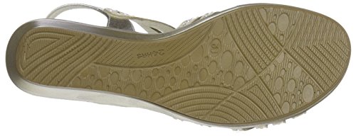24 HORAS 23640, Sandalias con Tira a T para Mujer, Beige (Beige 1), 40 EU