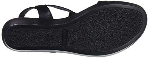 24 HORAS 23656, Sandalias con Plataforma para Mujer, Negro (Negro 7), 37 EU