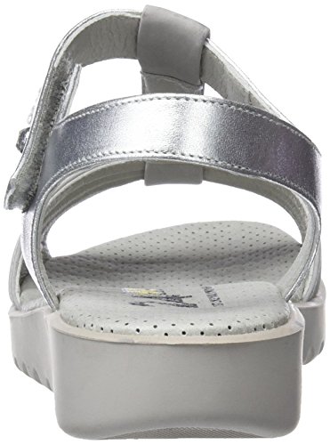 24 HORAS 23667, Sandalias con Tira a T para Mujer, Gris (Gris 4), 37 EU