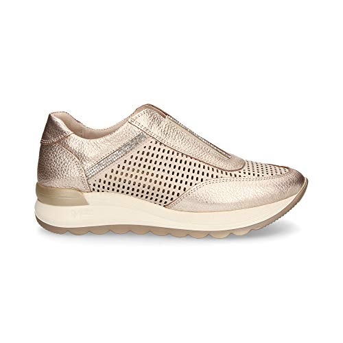 24 HORAS 23970, Zapatillas sin Cordones para Mujer, Dorado (Jazmin 3), 40 EU