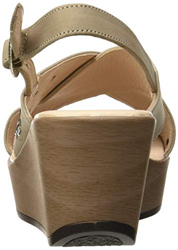 24 HORAS 24049, Sandalias con Plataforma Mujer, Beige (Cana 10), 38 EU