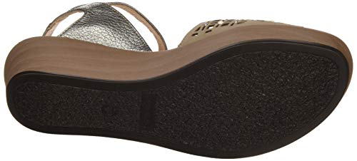 24 HORAS 24050, Sandalias con Plataforma para Mujer, Beige (Cana 10), 37 EU