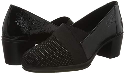 24 HORAS 24280, Mocasines para Mujer, Negro (Negro 7), 37 EU