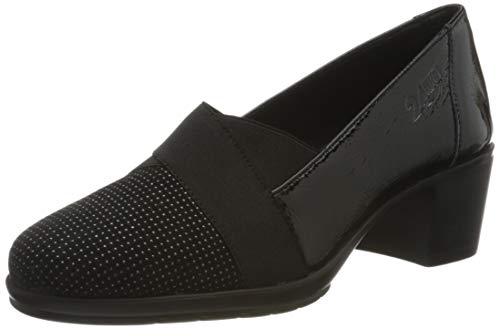 24 HORAS 24280, Mocasines para Mujer, Negro (Negro 7), 37 EU