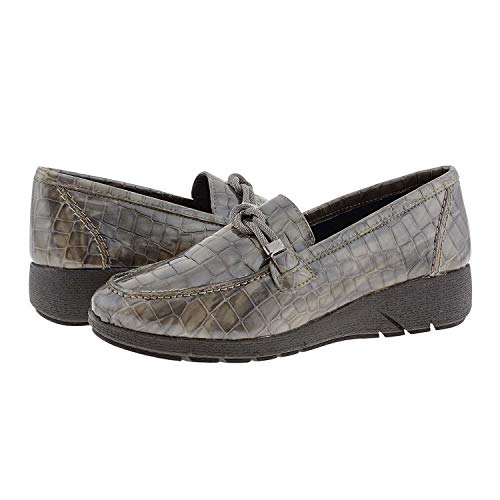 24 Horas Mocasines Planos 24725 Piel Plantilla Extraíble Talla: 39 Color: Taupe