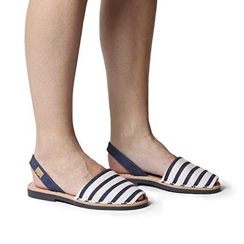 Abarca para Mujer en Piel - Mao-BR Crudo-Marino, 37 EU