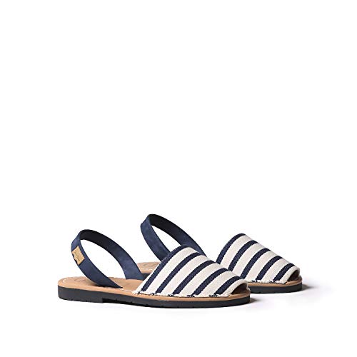 Abarca para Mujer en Piel - Mao-BR Crudo-Marino, 37 EU