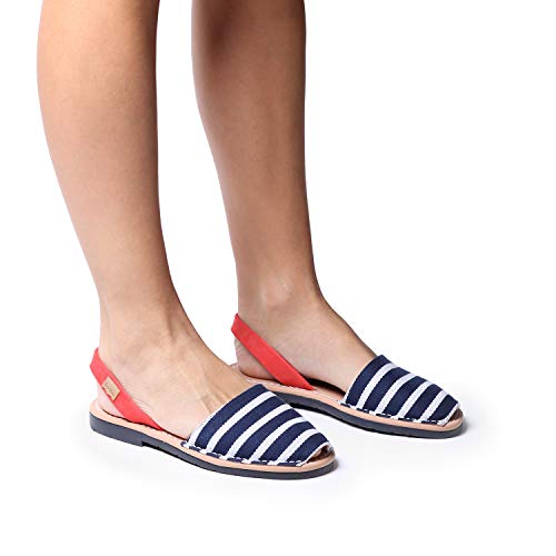 Abarca para Mujer en Piel - Mao-BR Marinero, 42 EU