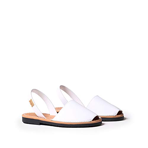 Abarca para Mujer en Piel - Mao-P Blanco, 39 EU