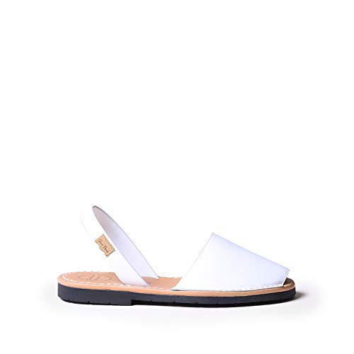 Abarca para Mujer en Piel - Mao-P Blanco, 39 EU