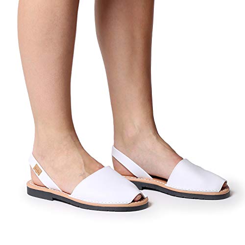 Abarca para Mujer en Piel - Mao-P Blanco, 39 EU