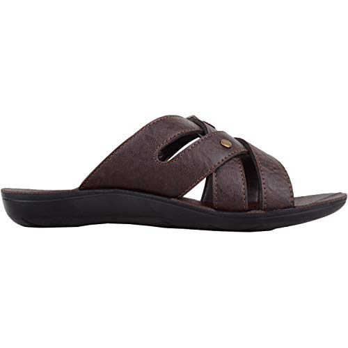 Absolute Footwear Sandalias ligeras para hombre de verano/vacaciones/playa/deportivas/zapatos/deslizadores, color Marrón, talla 42 1/3 EU