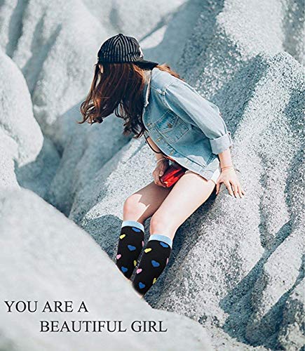 ACTINPUT 7 Pares Calcetines de compresión para Mujeres y Hombres 20-25 mmHg es el Mejor atlético, Correr,Escalar Montaña,Vuelo, Viajes, Enfermeras, Edema