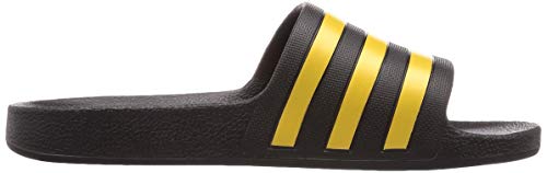 adidas Adilette Aqua, Slide Sandal Unisex Adulto, Core Black/Gold Metallic/Core Black, 39 EU