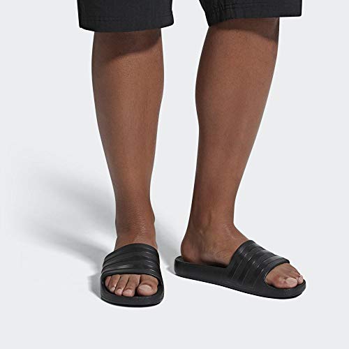 Adidas Adilette Aqua, Zapatos de Playa y Piscina Unisex Adulto, Negro (Black F35550), 43 EU