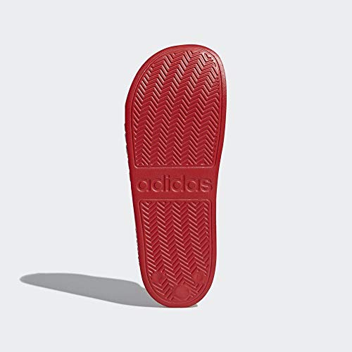 Adidas Adilette Cloudfoam Slides Chanclas Unisex, Rojo (Scarlet/Footwear White), 37 EU (4 UK)