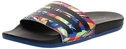 adidas Adilette Comfort, Chanclas Mujer, NEGBÁS/NEGBÁS/AZUREA, 38 EU
