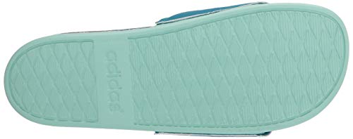 adidas Adilette Comfort, Sandalias para ponerlas para Mujer, Azul Verde, 40 EU