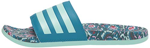 adidas Adilette Comfort, Sandalias para ponerlas para Mujer, Azul Verde, 40 EU