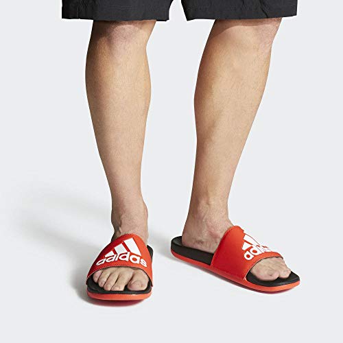 Adidas Adilette Comfort, Zapatos de Playa y Piscina Hombre, Rojo (Red F34722), 44.5 EU