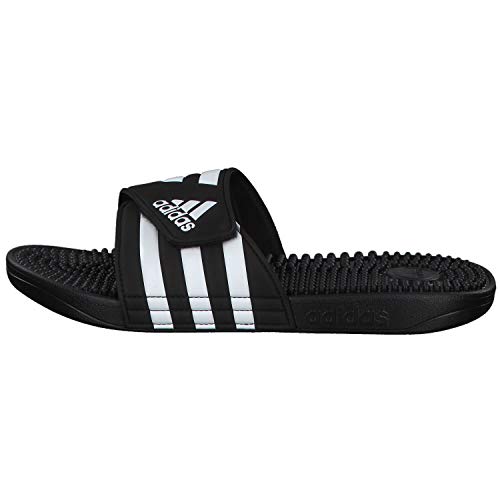 Adidas Adissage Zapatos de playa y piscina Unisex adulto, Negro (Negro 000), 44.5 EU (10 UK)