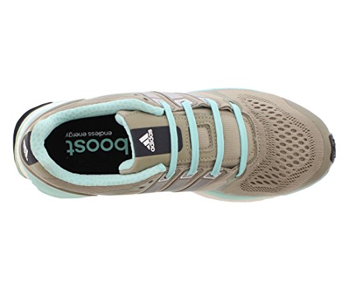 Adidas Adistar Boost ESM Funcionamiento para Mujer del Zapato 10,5 Beige, Plata y Menta