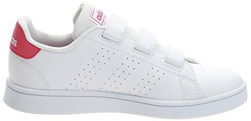 adidas Advantage C, Zapatillas de Tenis Unisex niños, Blanco Ftwbla Rosrea Ftwbla 000, 28 EU