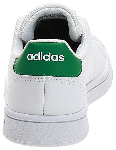 adidas Advantage K, Zapatillas de Tenis, Multicolor (Ftwbla/Verde/Gridos 000), 35 EU